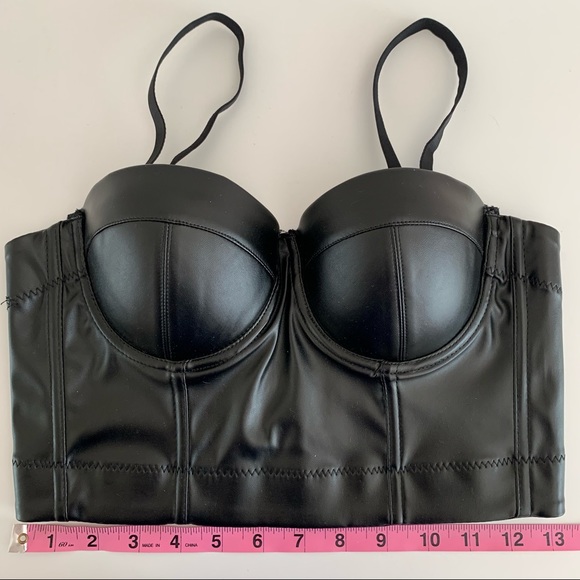 faux leather corset bustier - Picture 4 of 8